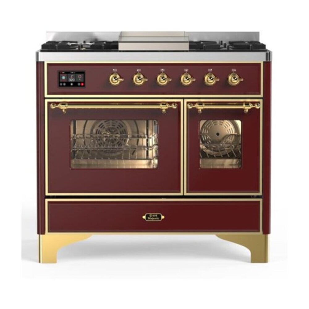 ILVE UMD10F Majestic II 40 inch Dual Fuel Range with 6 Burners, Griddle