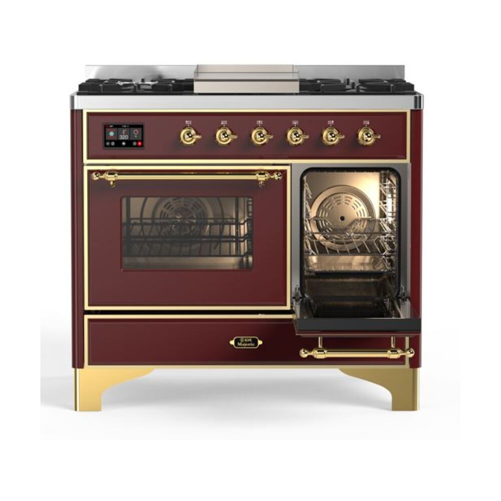 ILVE UMD10F Majestic II 40 inch Dual Fuel Range with 6 Burners, Griddle