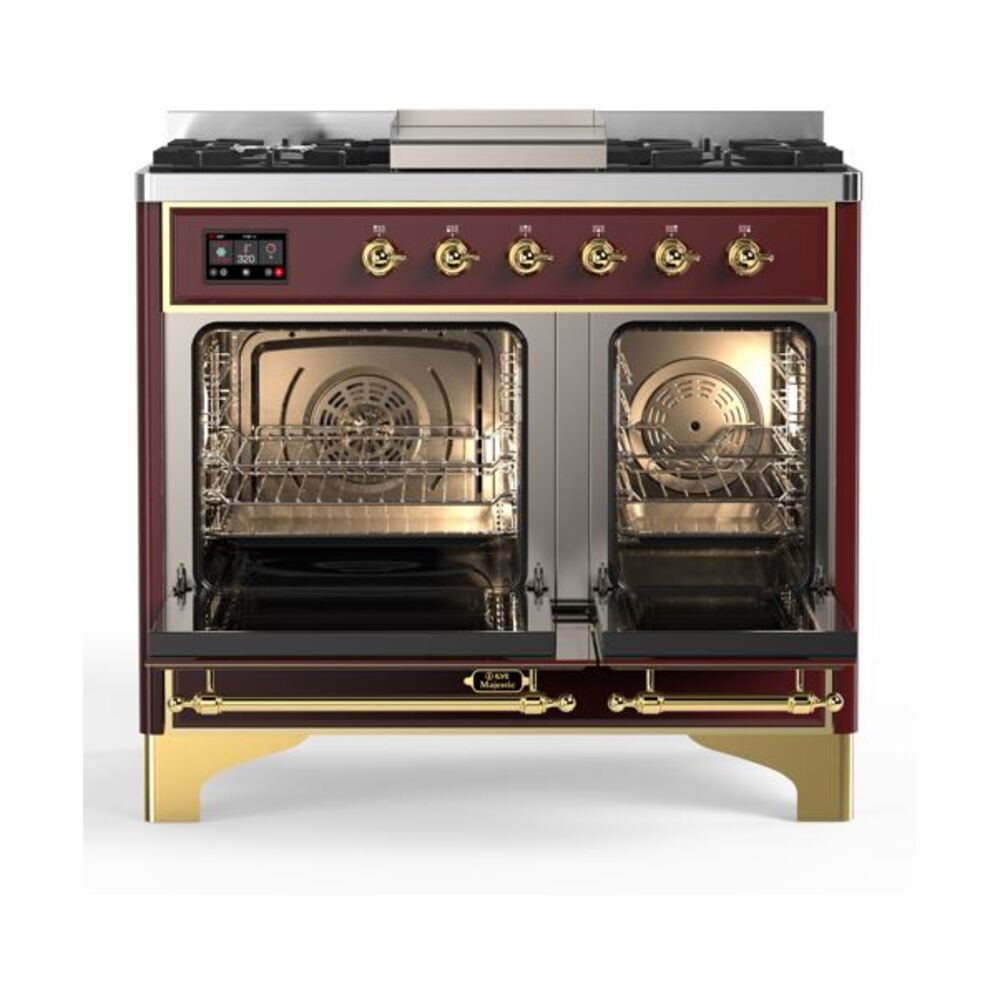 ILVE UMD10F Majestic II 40 inch Dual Fuel Range with 6 Burners, Griddle