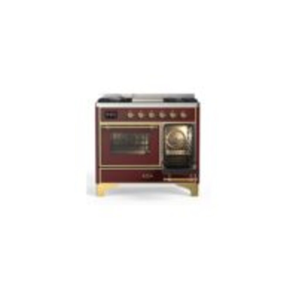 ILVE UMD10F Majestic II 40 inch Dual Fuel Range with 6 Burners, Griddle