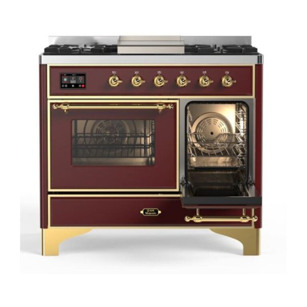 ILVE UMD10F Majestic II 40 inch Dual Fuel Range with 6 Burners, Griddle