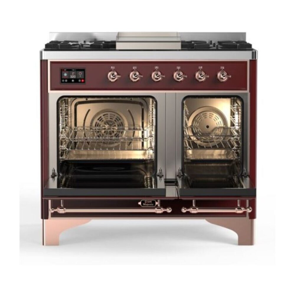 ILVE UMD10F Majestic II 40 inch Dual Fuel Range with 6 Burners, Griddle