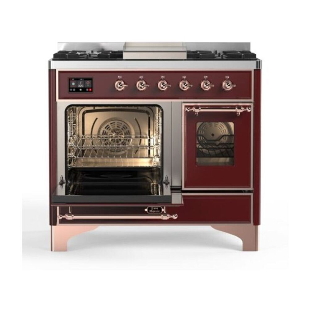 ILVE UMD10F Majestic II 40 inch Dual Fuel Range with 6 Burners, Griddle