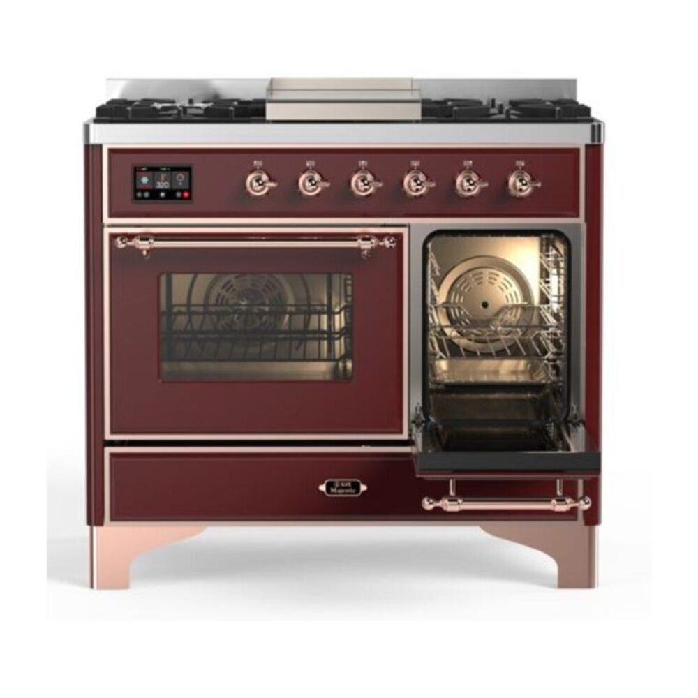 ILVE UMD10F Majestic II 40 inch Dual Fuel Range with 6 Burners, Griddle