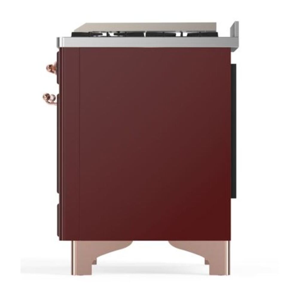ILVE UMD10FDNS3BUP Majestic II 40 inch Dual Fuel Range with 6 Burners, Griddle (Natural Gas, Triple Glass Door, Burgundy, Copper) 10 ILVE UMD10F Majestic II 40 inch Dual Fuel Range with 6 Burners, Griddle