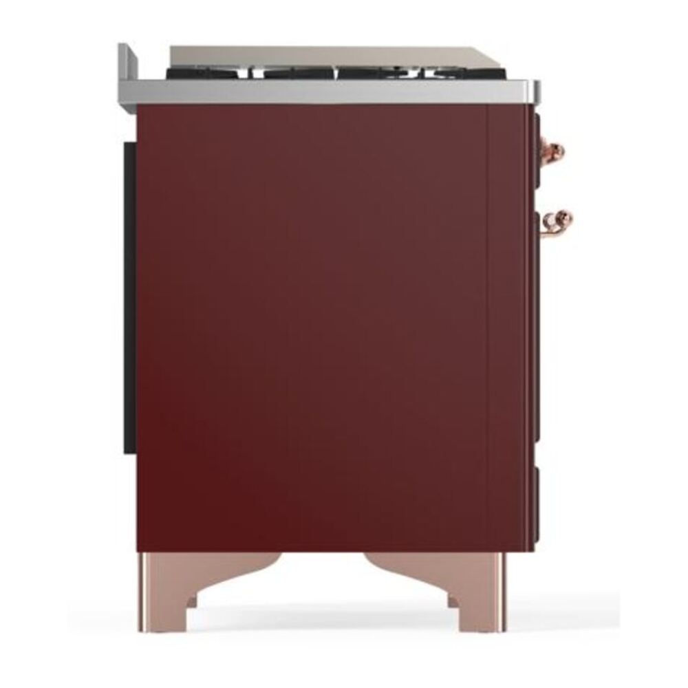 ILVE UMD10FDNS3BUP Majestic II 40 inch Dual Fuel Range with 6 Burners, Griddle (Natural Gas, Triple Glass Door, Burgundy, Copper) 11 ILVE UMD10F Majestic II 40 inch Dual Fuel Range with 6 Burners, Griddle