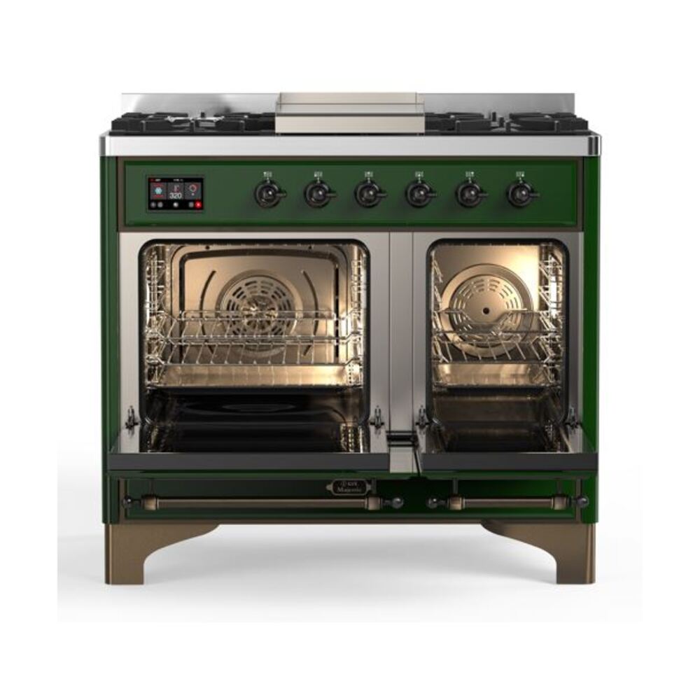 ILVE UMD10F Majestic II 40 inch Dual Fuel Range with 6 Burners, Griddle