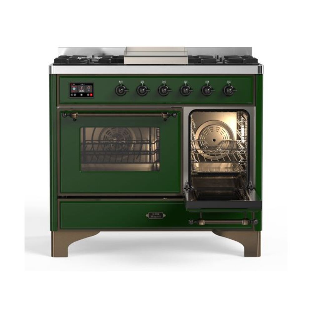 ILVE UMD10F Majestic II 40 inch Dual Fuel Range with 6 Burners, Griddle