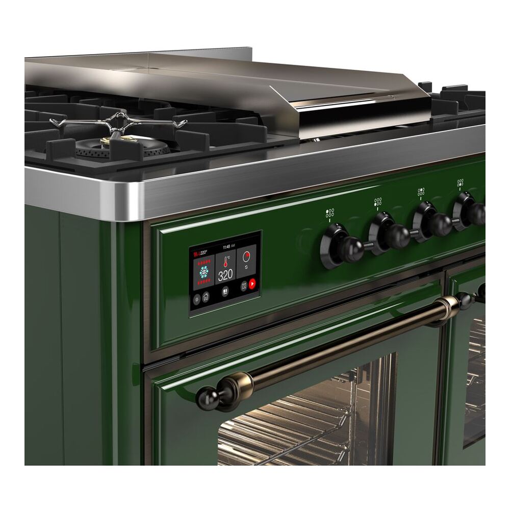 ILVE UMD10F Majestic II 40 inch Dual Fuel Range with 6 Burners, Griddle