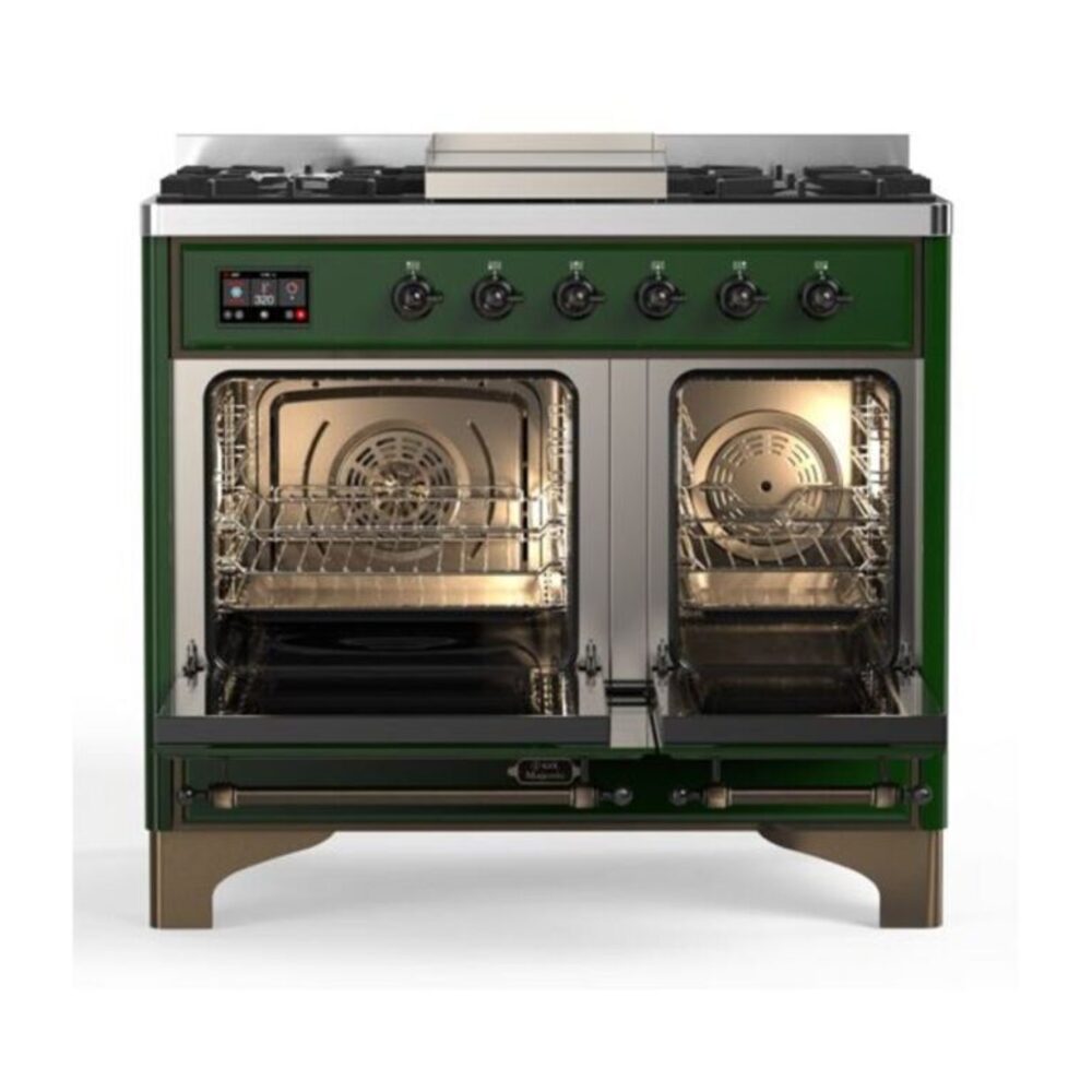 ILVE UMD10F Majestic II 40 inch Dual Fuel Range with 6 Burners, Griddle