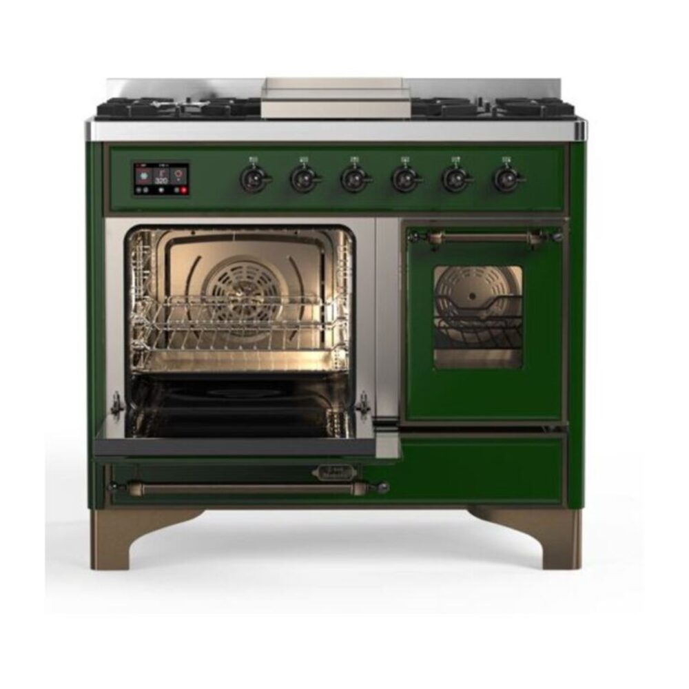 ILVE UMD10F Majestic II 40 inch Dual Fuel Range with 6 Burners, Griddle