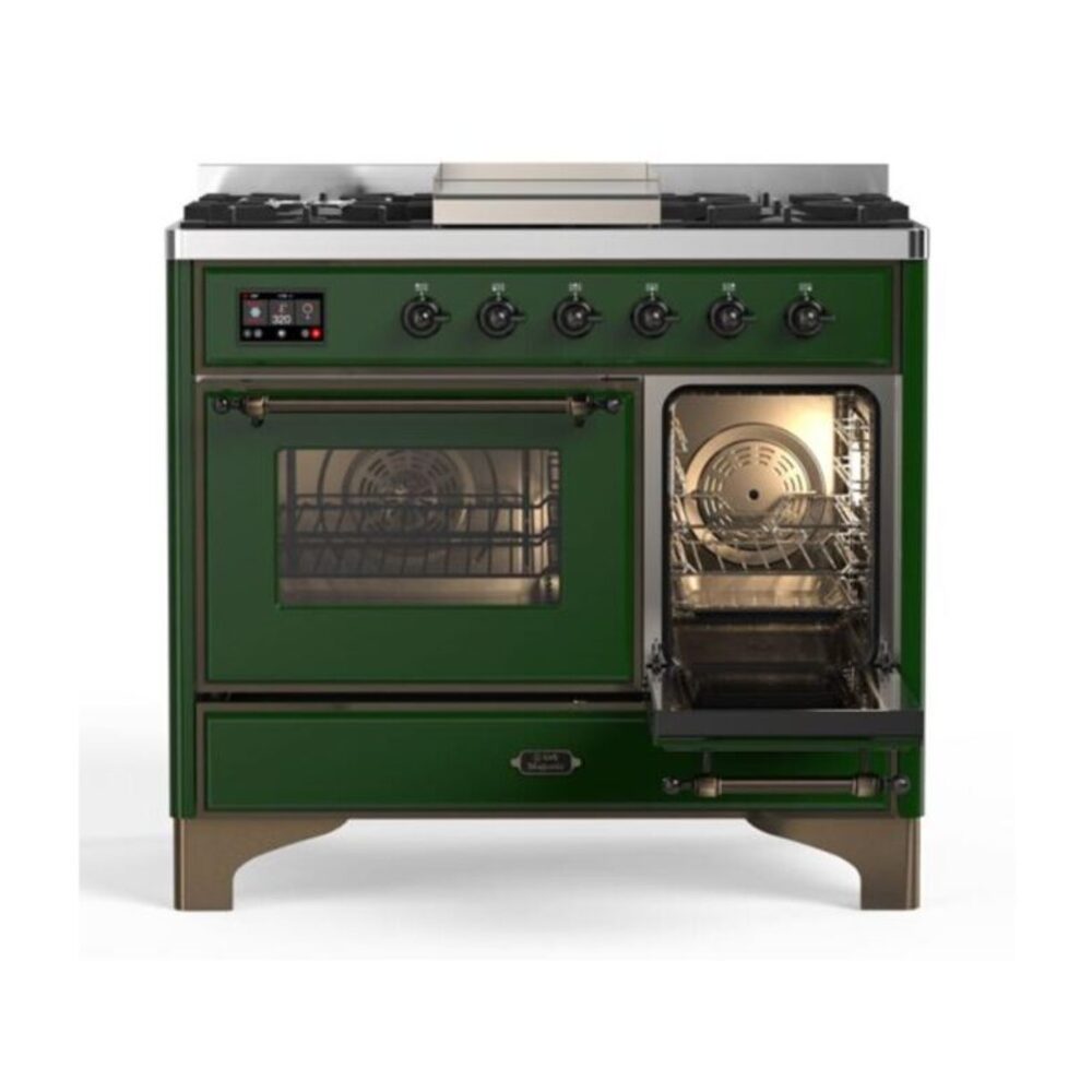 ILVE UMD10F Majestic II 40 inch Dual Fuel Range with 6 Burners, Griddle