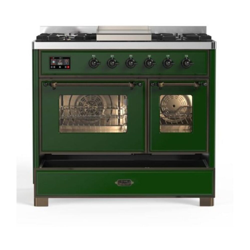 ILVE UMD10F Majestic II 40 inch Dual Fuel Range with 6 Burners, Griddle