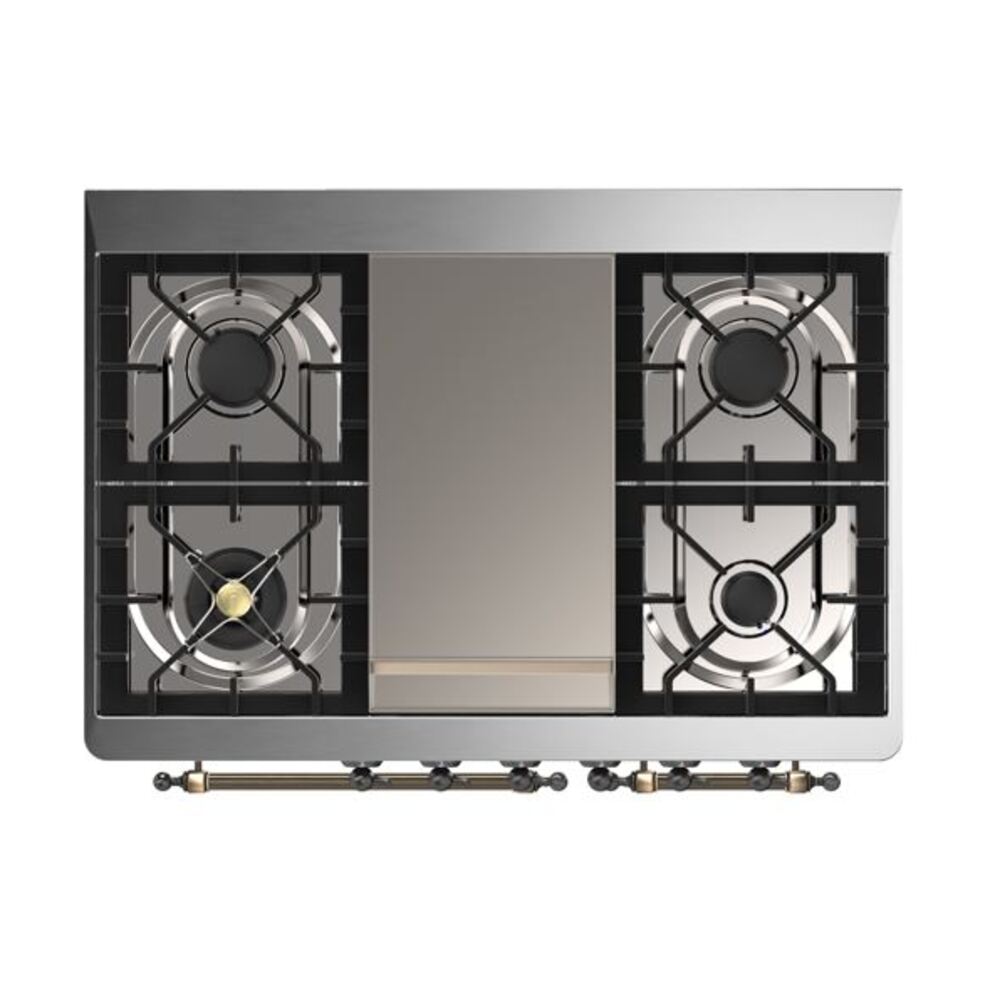 ILVE UMD10F Majestic II 40 inch Dual Fuel Range with 6 Burners, Griddle