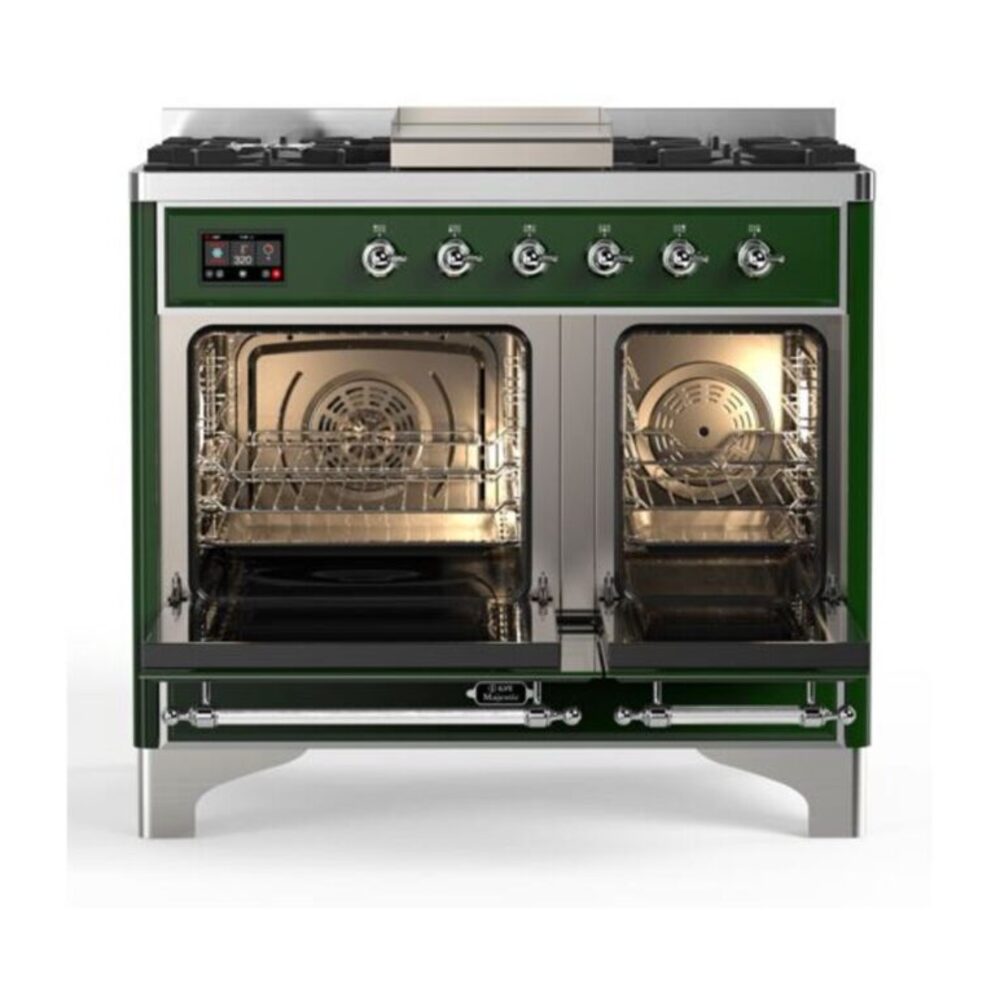 ILVE UMD10F Majestic II 40 inch Dual Fuel Range with 6 Burners, Griddle