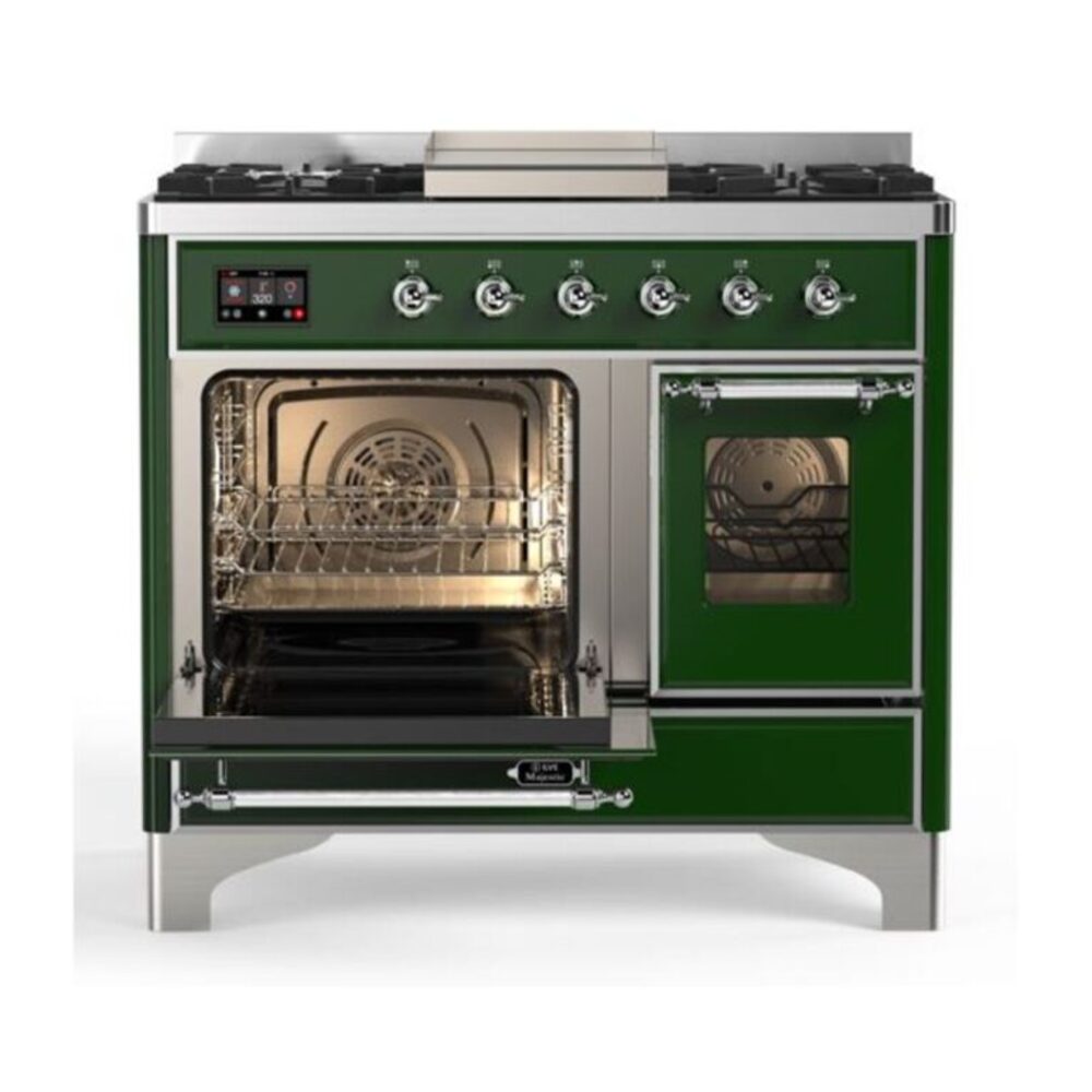 ILVE UMD10F Majestic II 40 inch Dual Fuel Range with 6 Burners, Griddle