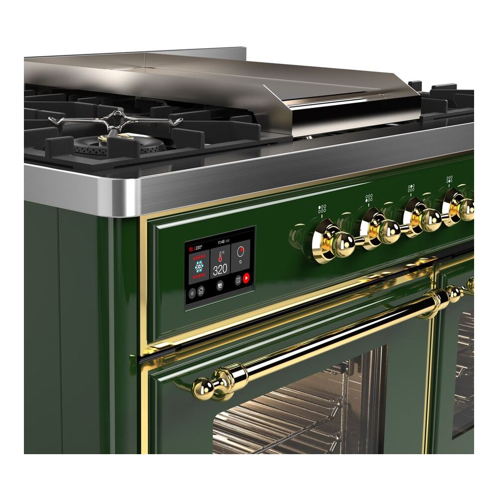 ILVE UMD10F Majestic II 40 inch Dual Fuel Range with 6 Burners, Griddle