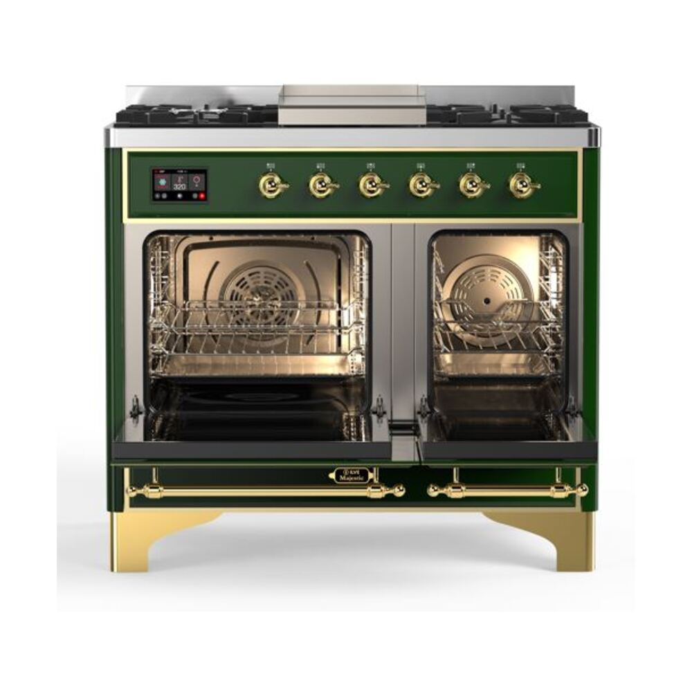 ILVE UMD10F Majestic II 40 inch Dual Fuel Range with 6 Burners, Griddle