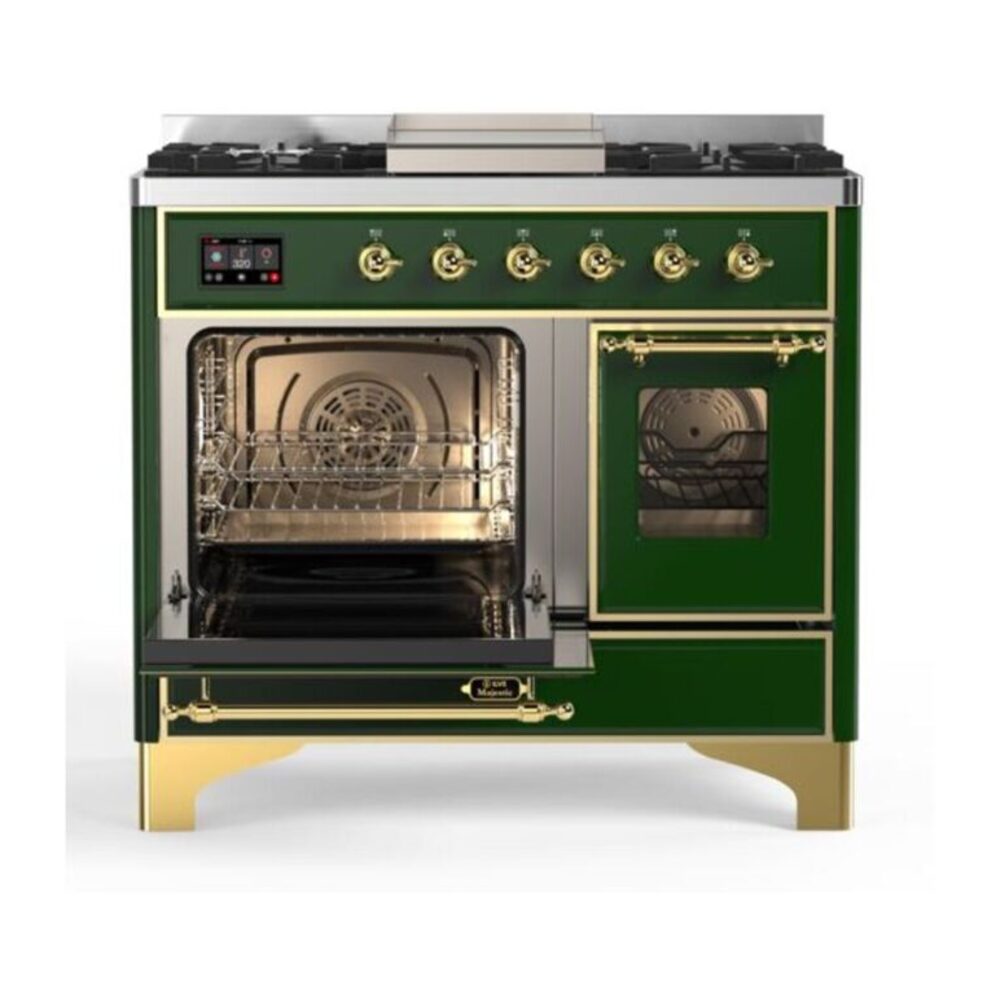 ILVE UMD10F Majestic II 40 inch Dual Fuel Range with 6 Burners, Griddle