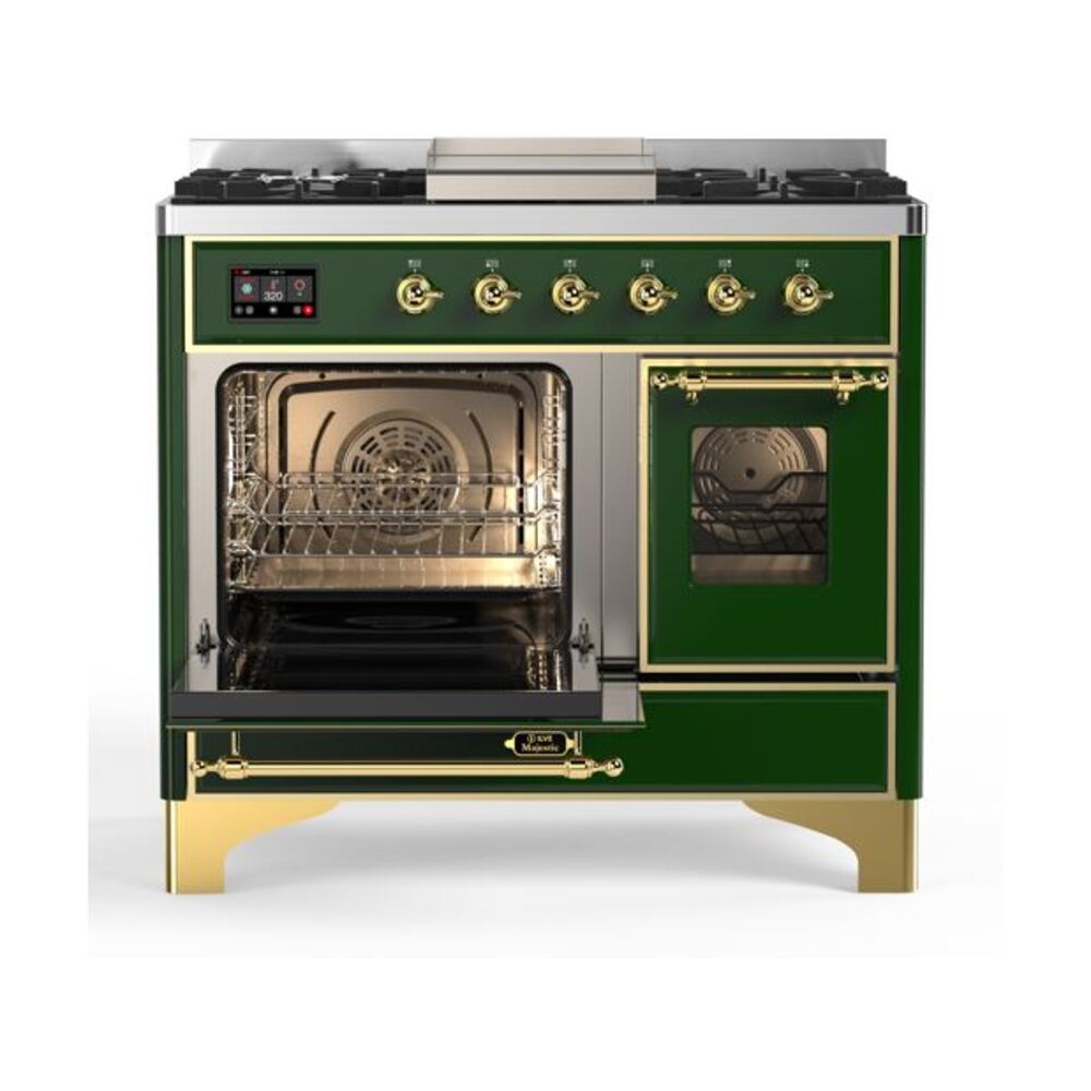 ILVE UMD10F Majestic II 40 inch Dual Fuel Range with 6 Burners, Griddle