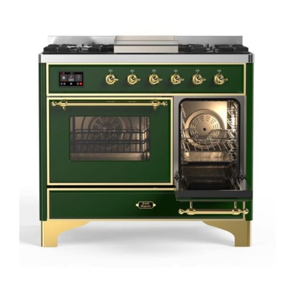 ILVE UMD10F Majestic II 40 inch Dual Fuel Range with 6 Burners, Griddle
