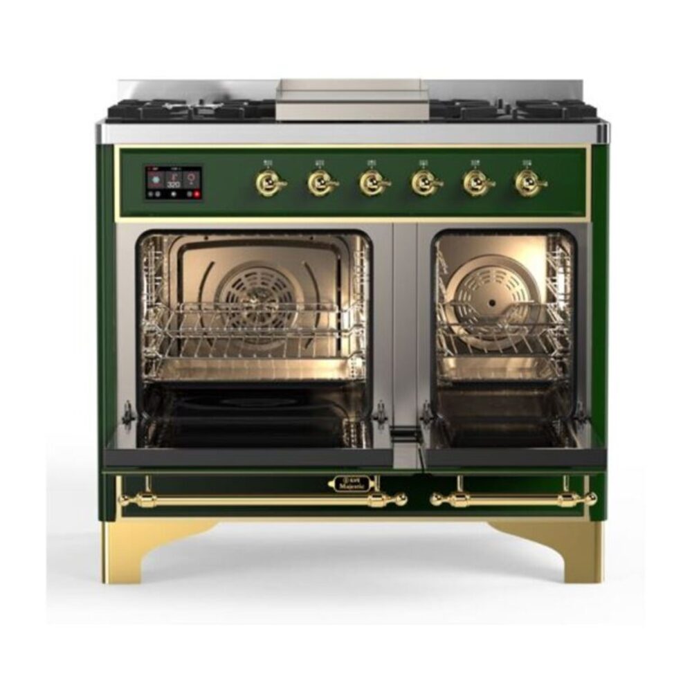 ILVE UMD10F Majestic II 40 inch Dual Fuel Range with 6 Burners, Griddle