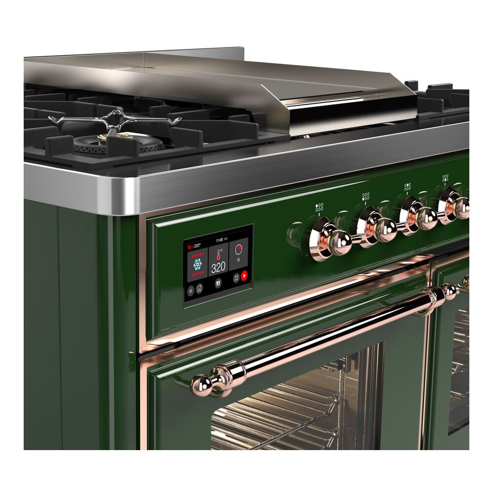 ILVE UMD10F Majestic II 40 inch Dual Fuel Range with 6 Burners, Griddle