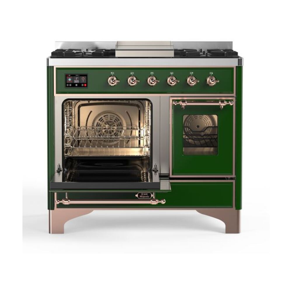 ILVE UMD10F Majestic II 40 inch Dual Fuel Range with 6 Burners, Griddle