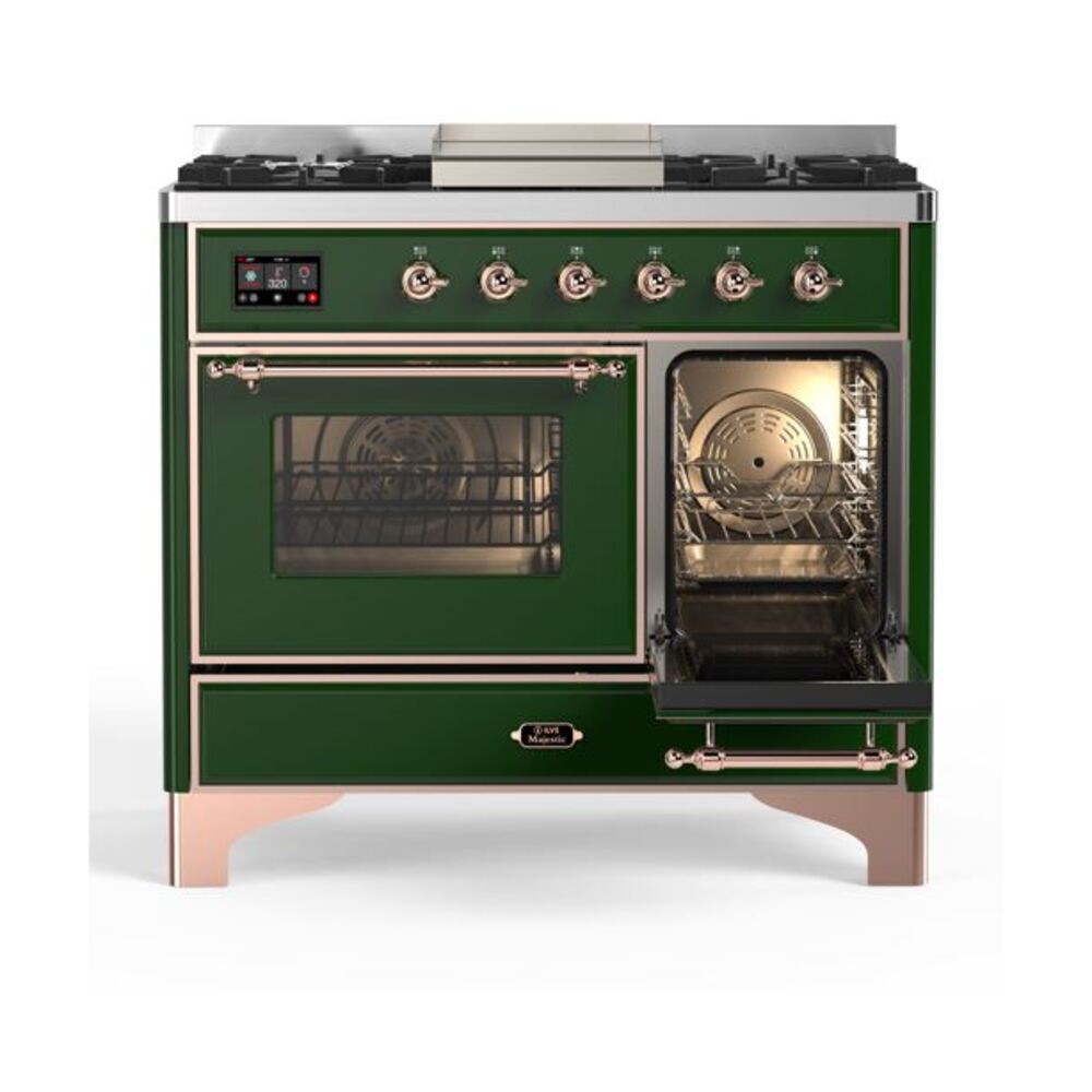 ILVE UMD10F Majestic II 40 inch Dual Fuel Range with 6 Burners, Griddle