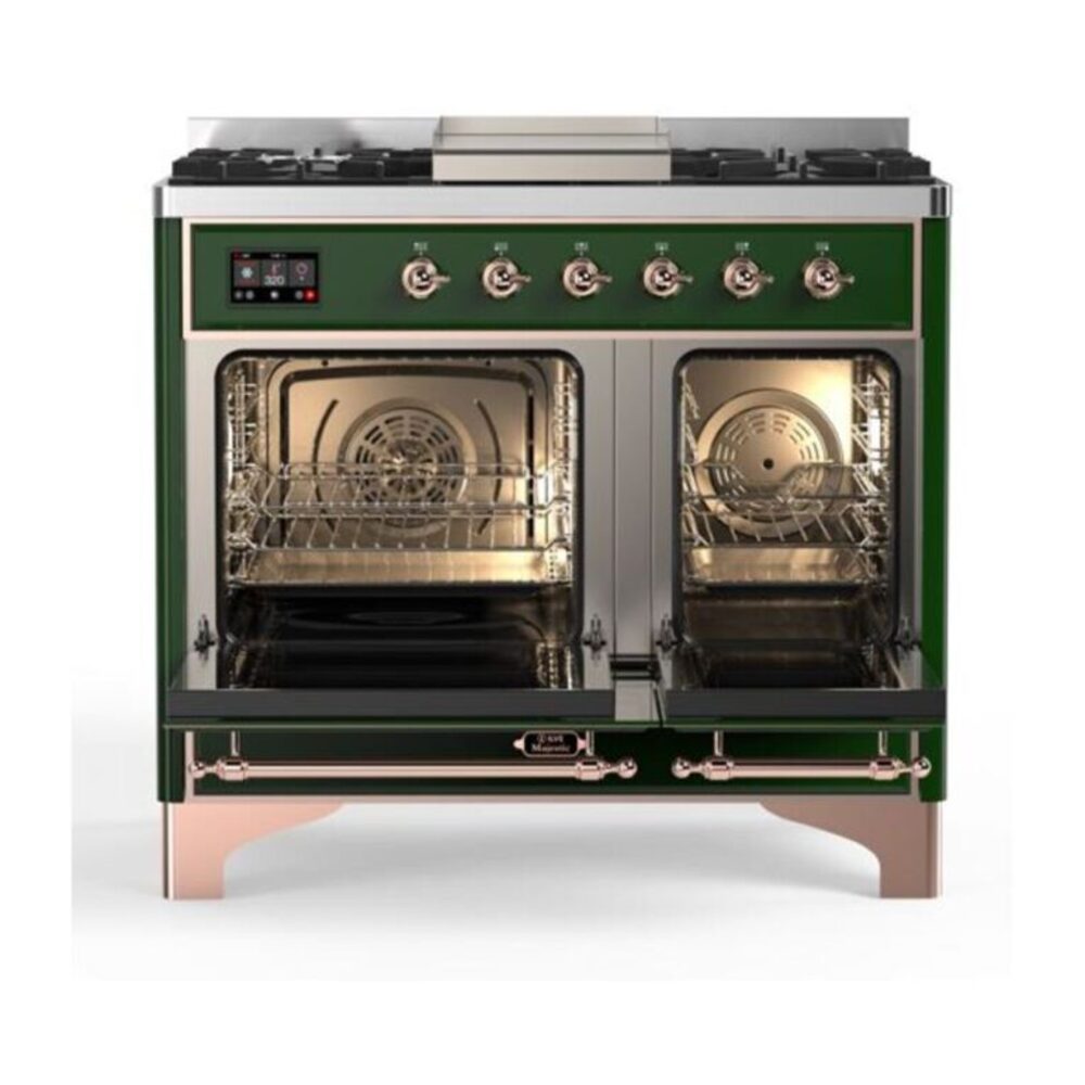 ILVE UMD10F Majestic II 40 inch Dual Fuel Range with 6 Burners, Griddle