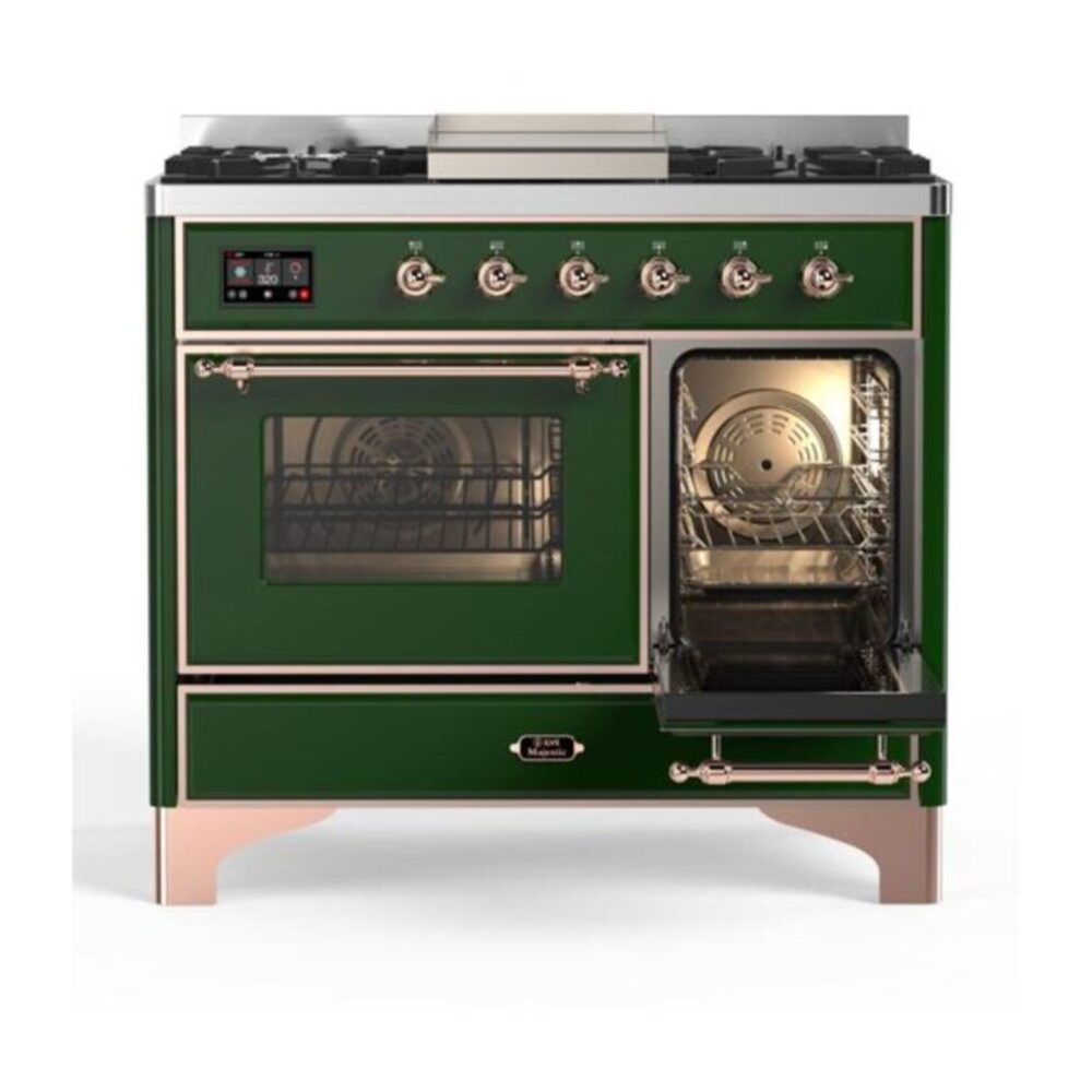 ILVE UMD10F Majestic II 40 inch Dual Fuel Range with 6 Burners, Griddle