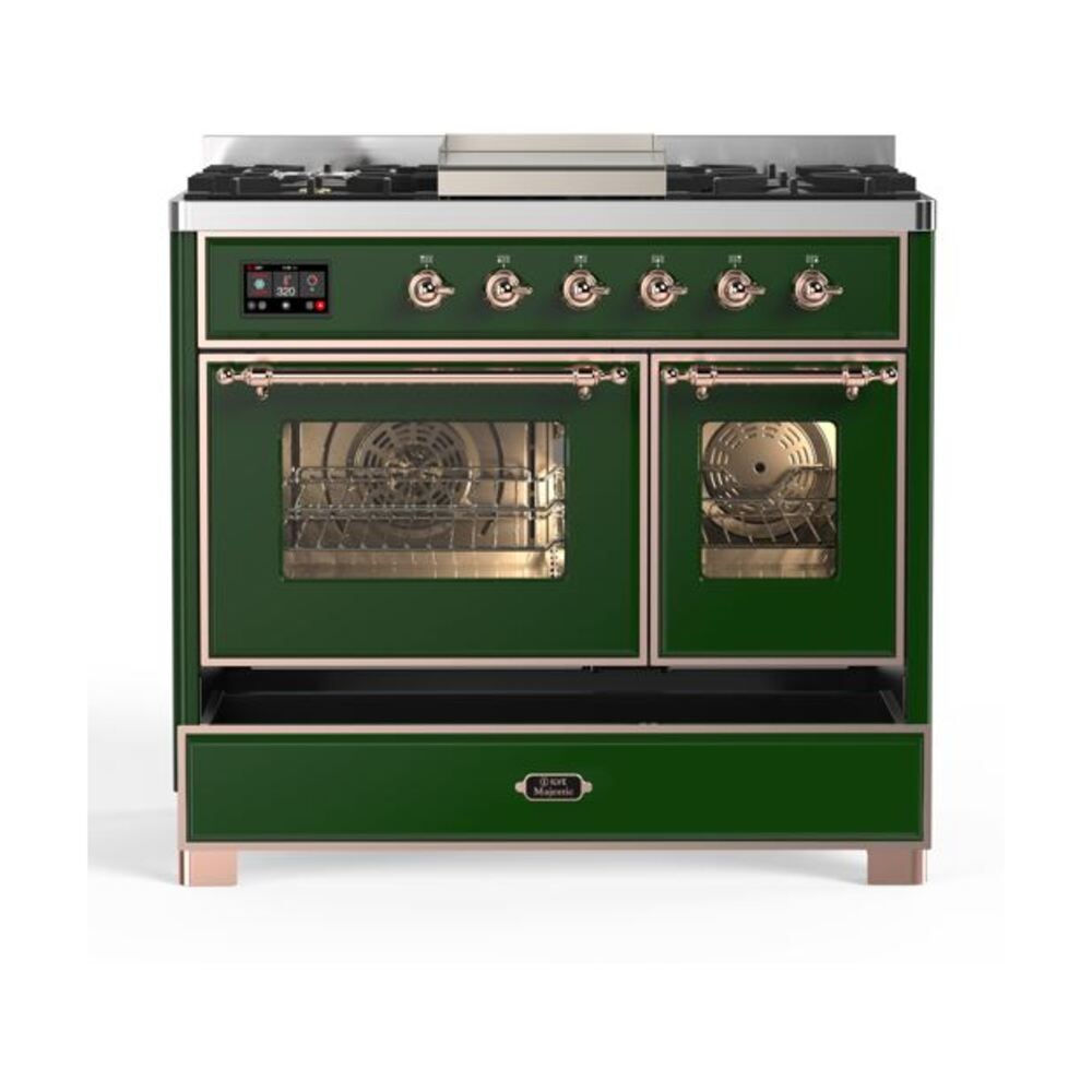 ILVE UMD10F Majestic II 40 inch Dual Fuel Range with 6 Burners, Griddle