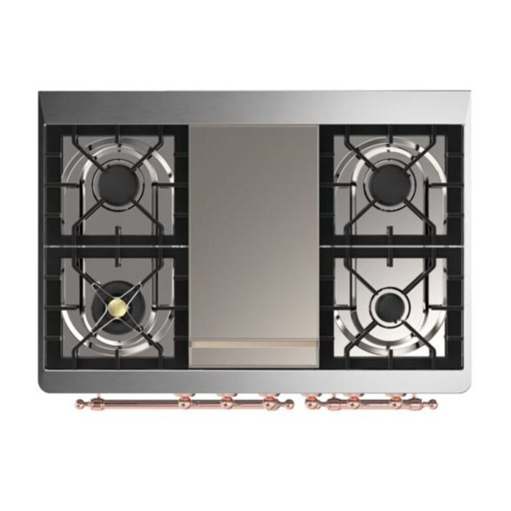 ILVE UMD10F Majestic II 40 inch Dual Fuel Range with 6 Burners, Griddle