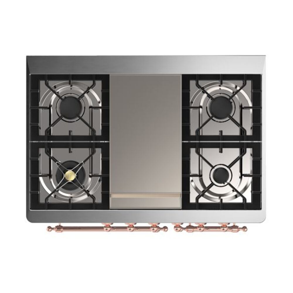 ILVE UMD10F Majestic II 40 inch Dual Fuel Range with 6 Burners, Griddle