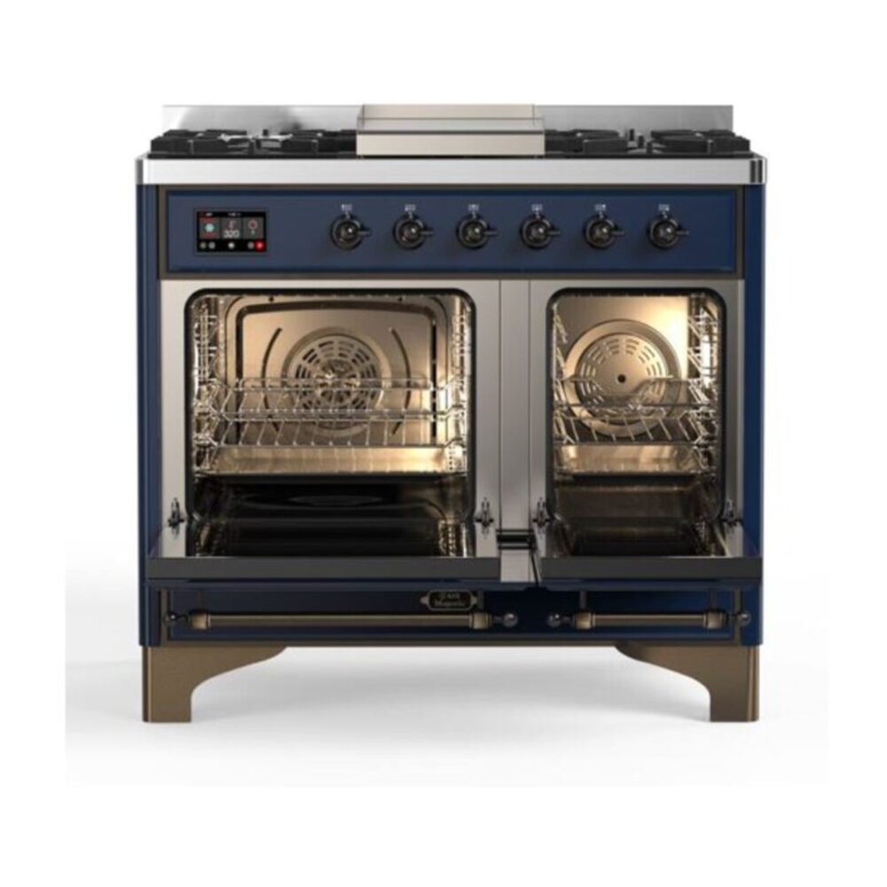 ILVE UMD10F Majestic II 40 inch Dual Fuel Range with 6 Burners, Griddle