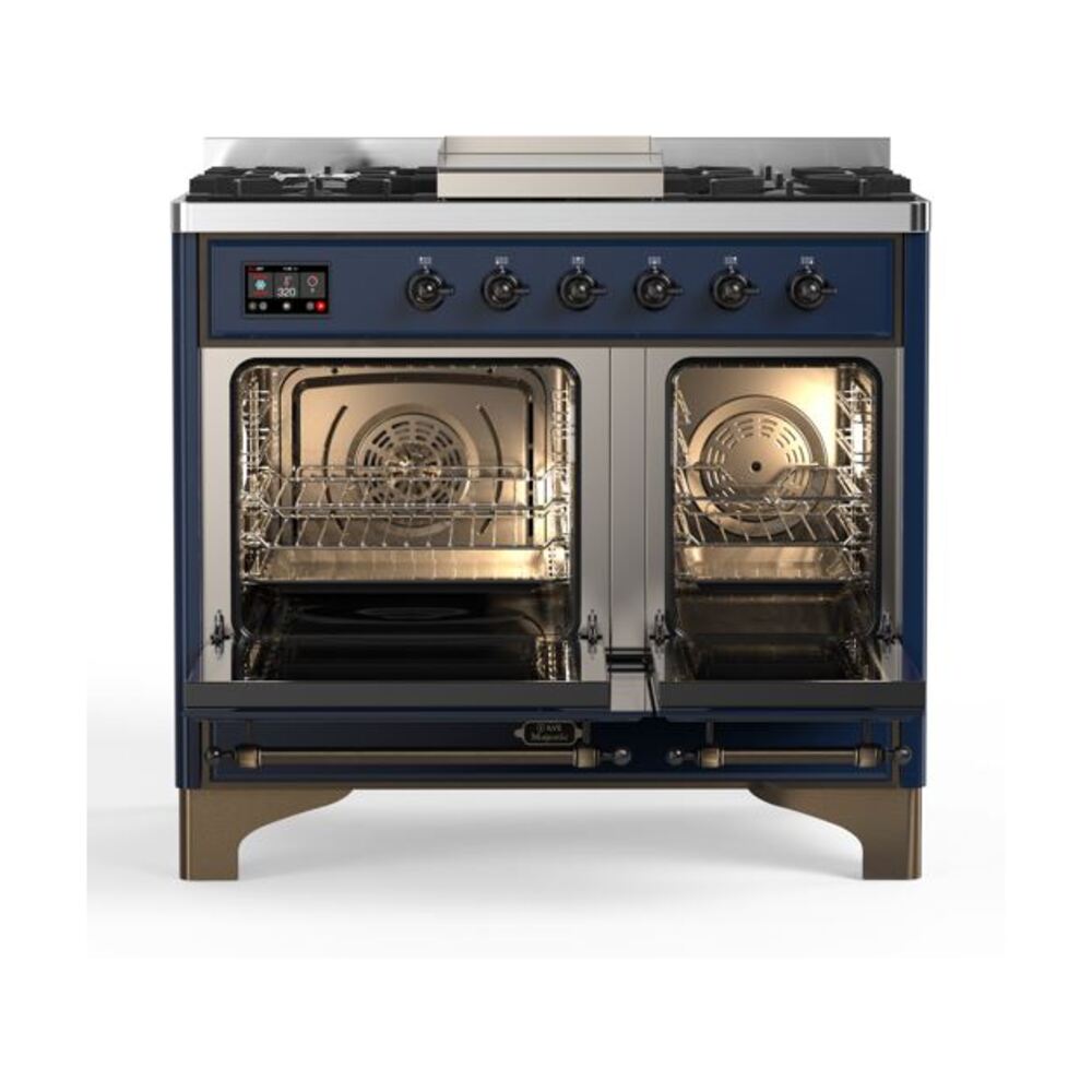 ILVE UMD10F Majestic II 40 inch Dual Fuel Range with 6 Burners, Griddle