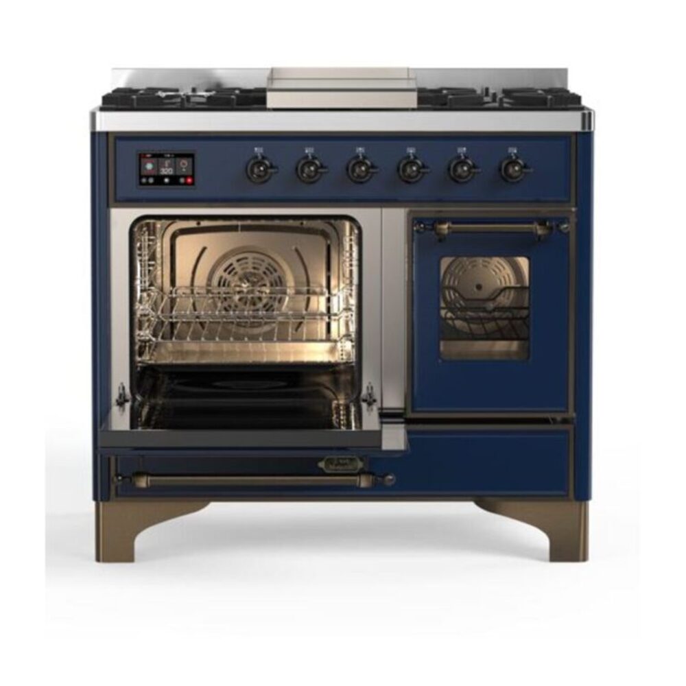ILVE UMD10F Majestic II 40 inch Dual Fuel Range with 6 Burners, Griddle