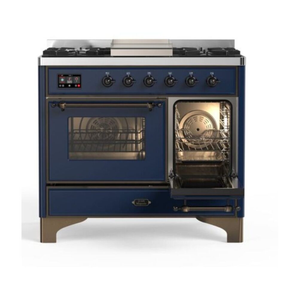 ILVE UMD10F Majestic II 40 inch Dual Fuel Range with 6 Burners, Griddle