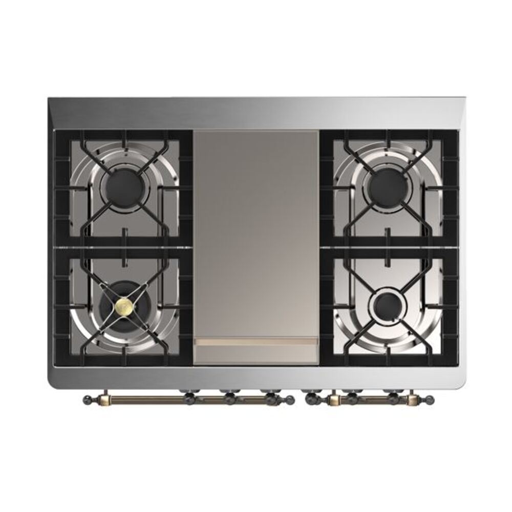 ILVE UMD10F Majestic II 40 inch Dual Fuel Range with 6 Burners, Griddle