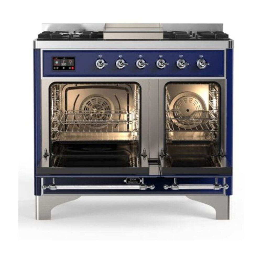 ILVE UMD10F Majestic II 40 inch Dual Fuel Range with 6 Burners, Griddle