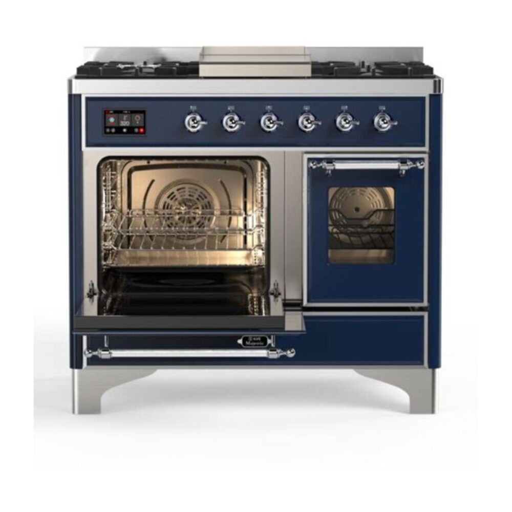 ILVE UMD10F Majestic II 40 inch Dual Fuel Range with 6 Burners, Griddle