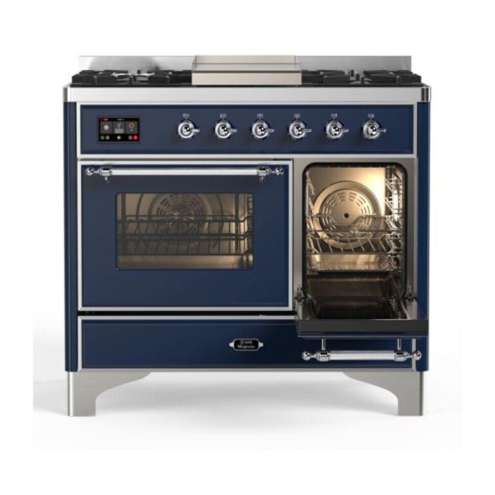ILVE UMD10F Majestic II 40 inch Dual Fuel Range with 6 Burners, Griddle