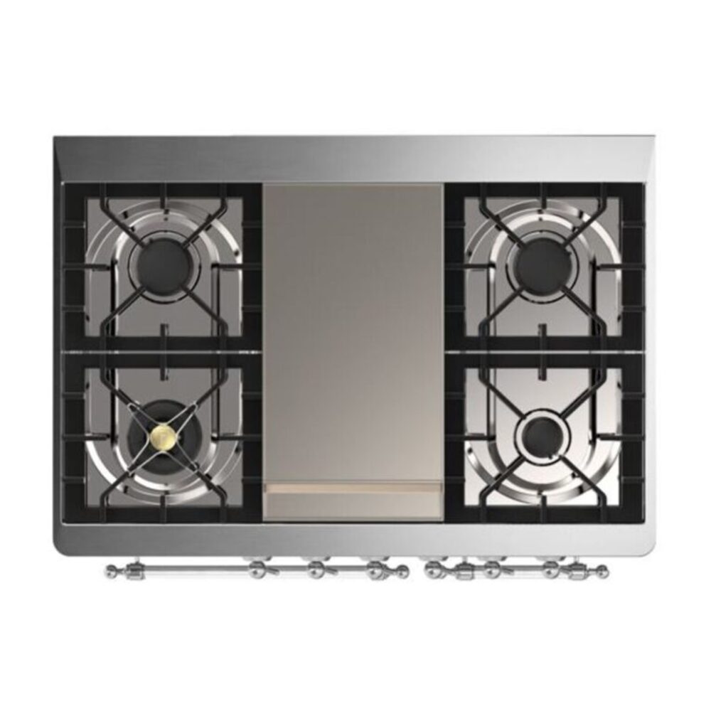 ILVE UMD10F Majestic II 40 inch Dual Fuel Range with 6 Burners, Griddle