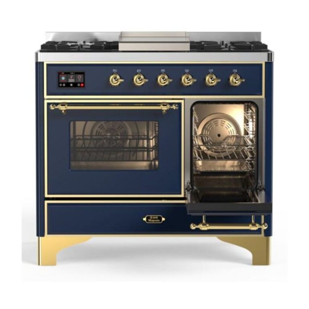 ILVE UMD10F Majestic II 40 inch Dual Fuel Range with 6 Burners, Griddle