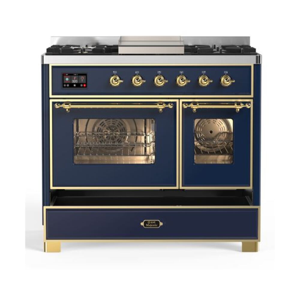 ILVE UMD10F Majestic II 40 inch Dual Fuel Range with 6 Burners, Griddle