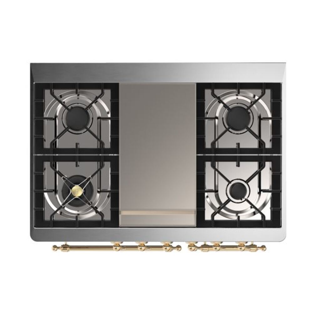 ILVE UMD10F Majestic II 40 inch Dual Fuel Range with 6 Burners, Griddle