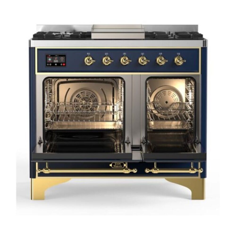 ILVE UMD10F Majestic II 40 inch Dual Fuel Range with 6 Burners, Griddle