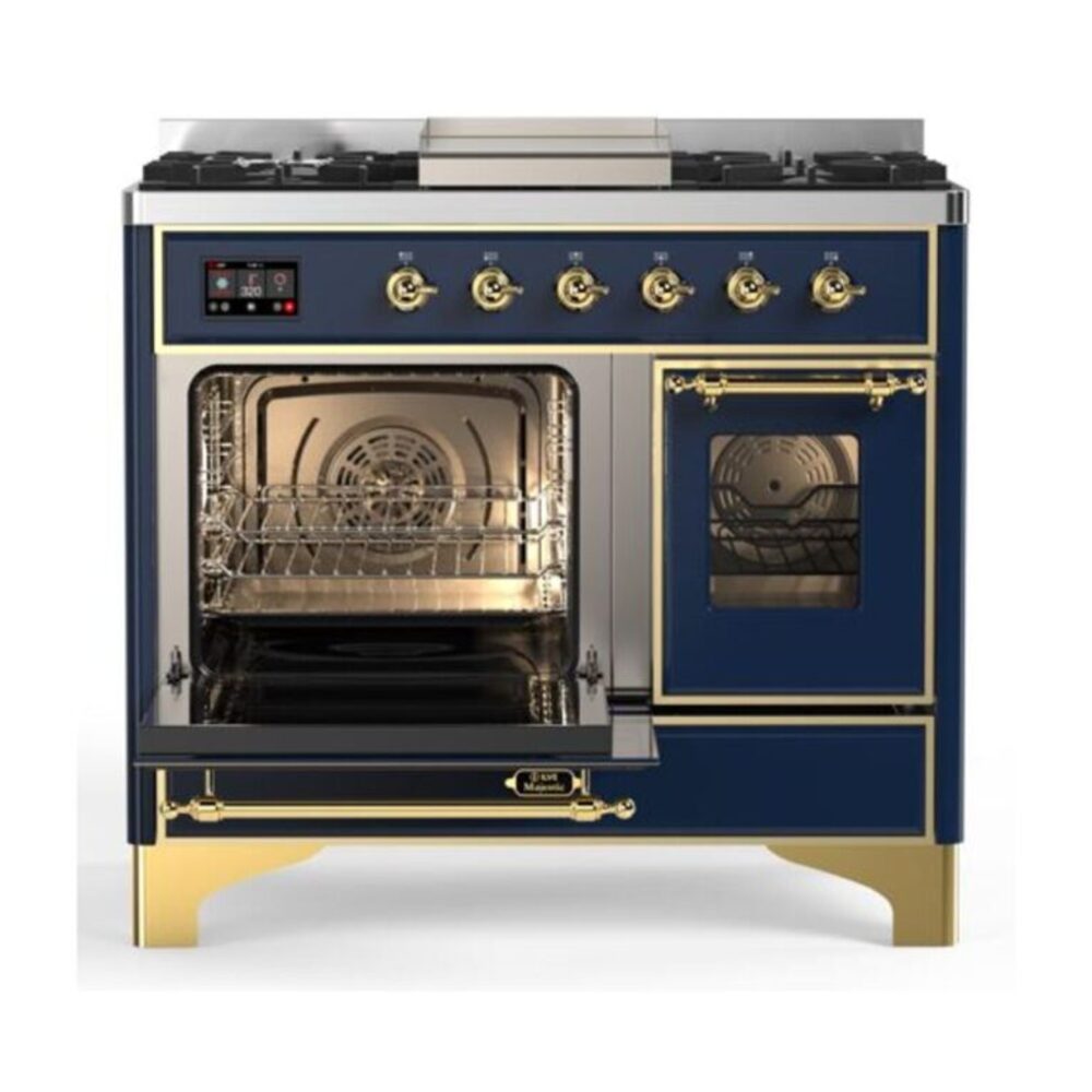 ILVE UMD10F Majestic II 40 inch Dual Fuel Range with 6 Burners, Griddle
