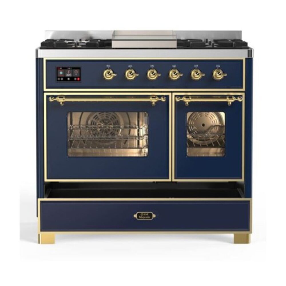 ILVE UMD10F Majestic II 40 inch Dual Fuel Range with 6 Burners, Griddle