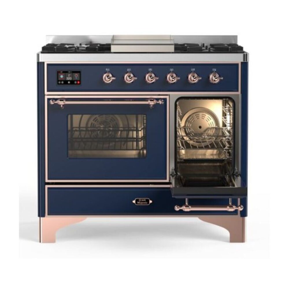 ILVE UMD10F Majestic II 40 inch Dual Fuel Range with 6 Burners, Griddle